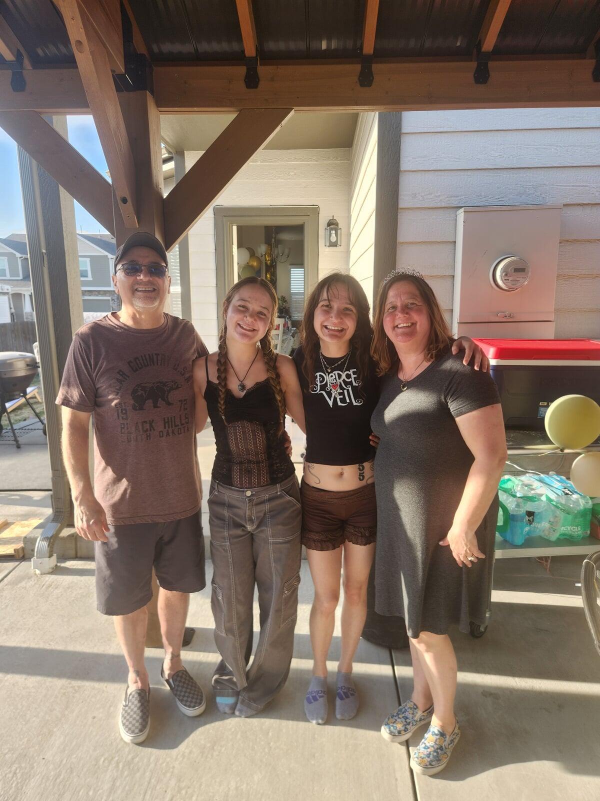 Bob, Liliana, Leea, and Brenda Sanchez